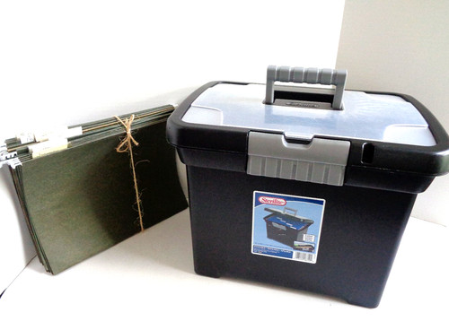 Sterilite portable file box - sterilite,